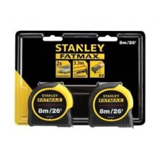 Stanley Fatmax Tape Measure 8m/26' Twinpack